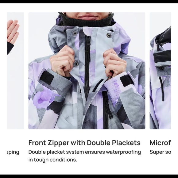 DOPE Blizzard W Full Zip Snowboard Jacket - M - Picture 8 of 13